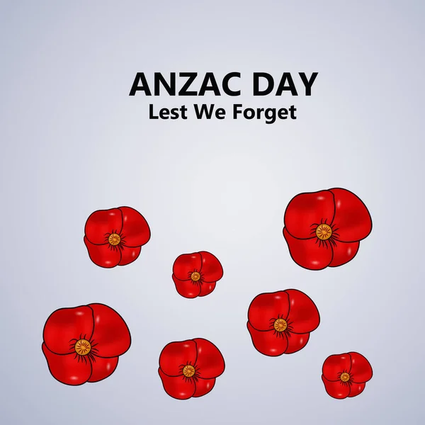 Ilustração Fundo Dia Anzac —  Vetores de Stock