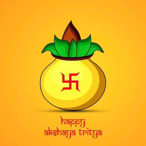 Hint Hindu Festivali Akshaya Tritiya Arka Plan Resmi — Stok Vektör