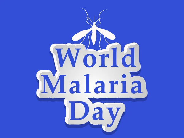 世界疟疾日背景的例证 — 图库矢量图片