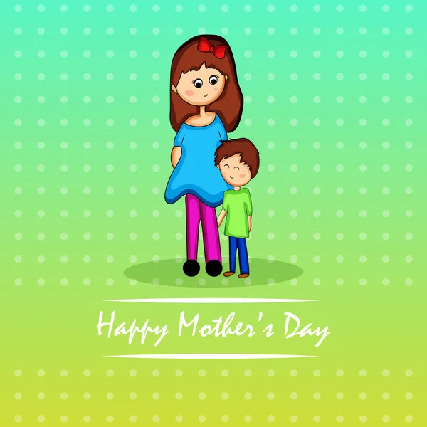 Illustration Background Mother Day — Stock Vector