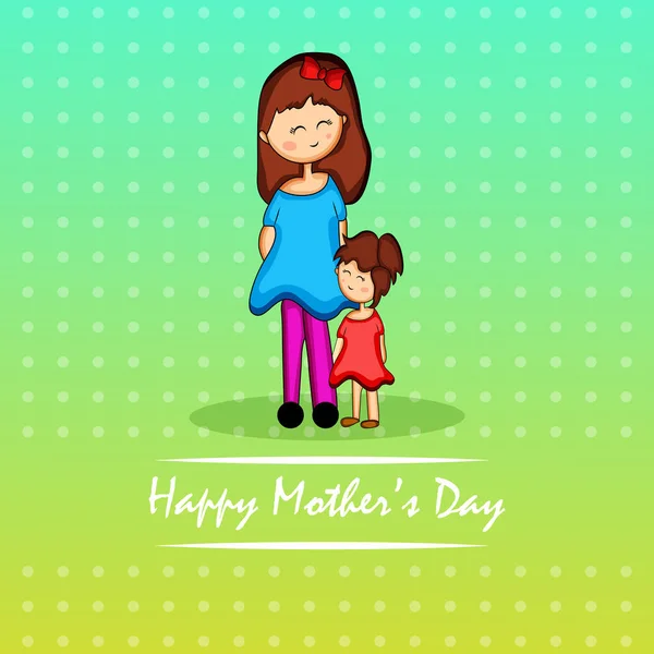 Illusztráció Háttér Mother Day — Stock Vector