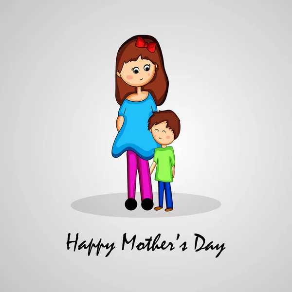 Illusztráció Háttér Mother Day — Stock Vector