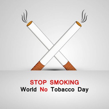 Arka plan illüstrasyon dünya Hayır tütün günü için