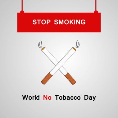 Arka plan illüstrasyon dünya Hayır tütün günü için