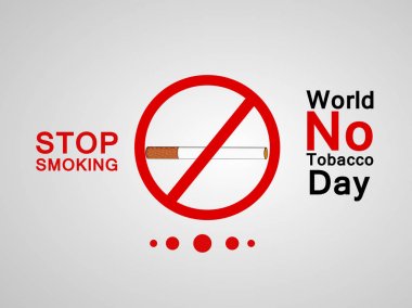 Arka plan illüstrasyon dünya Hayır tütün günü için