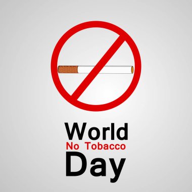 Arka plan illüstrasyon dünya Hayır tütün günü için