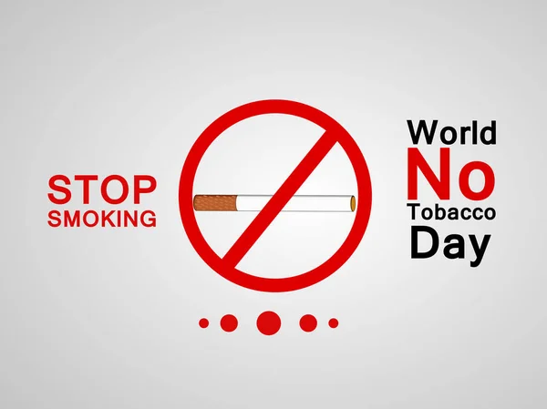 Illustration Background World Tobacco Day — Stock Vector