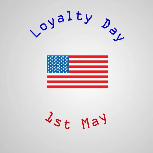 Ilustración Usa Loyalty Day Background — Vector de stock