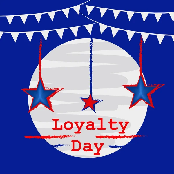 Ilustración Usa Loyalty Day Background — Vector de stock