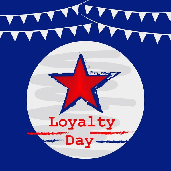 Ilustración Usa Loyalty Day Background — Vector de stock