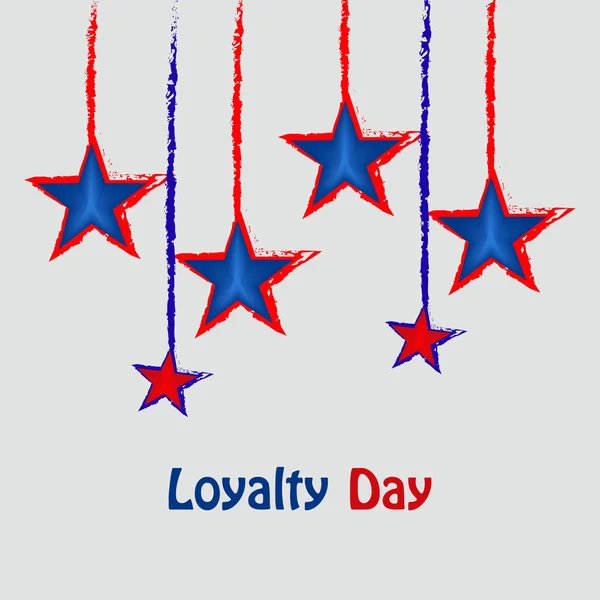 Ilustrasi Latar Belakang Hari Loyalitas Usa - Stok Vektor