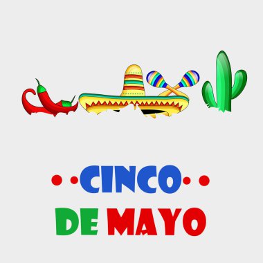 Arka plan illüstrasyon Cinco De Mayo için