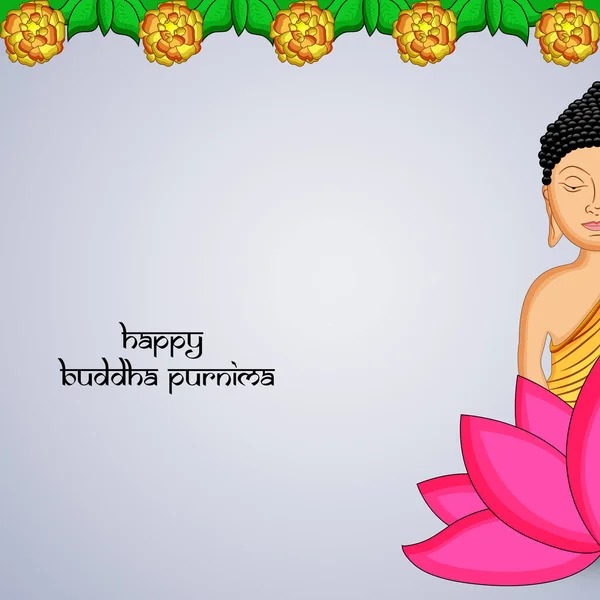 Afbeelding Van Achtergrond Voor Hindoe Boeddhisme Festival Buddha Purnima — Stockvector