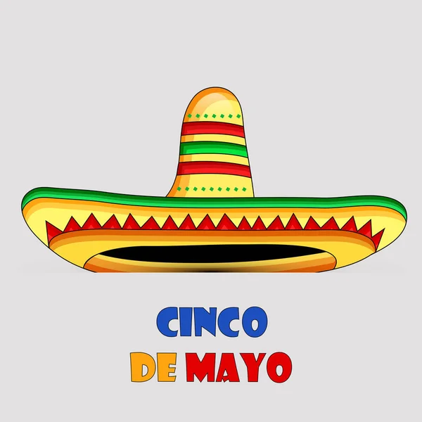 Illustration Des Hintergrunds Für Cinco Mayo — Stockvektor