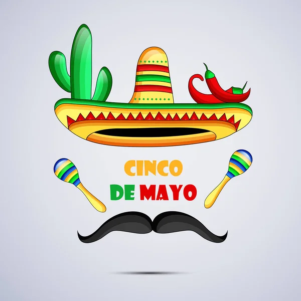 Ilustração Fundo Para Cinco Mayo —  Vetores de Stock