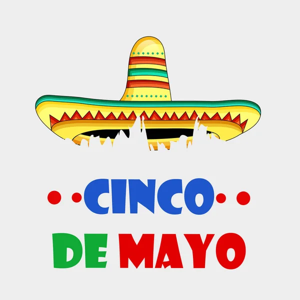 Illustration Des Hintergrunds Für Cinco Mayo — Stockvektor