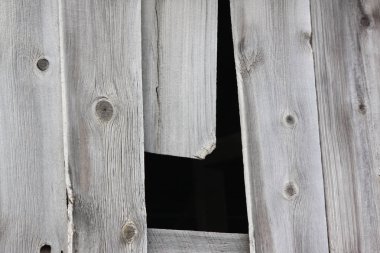 Bir eski ülke Barn ahşap yan delik