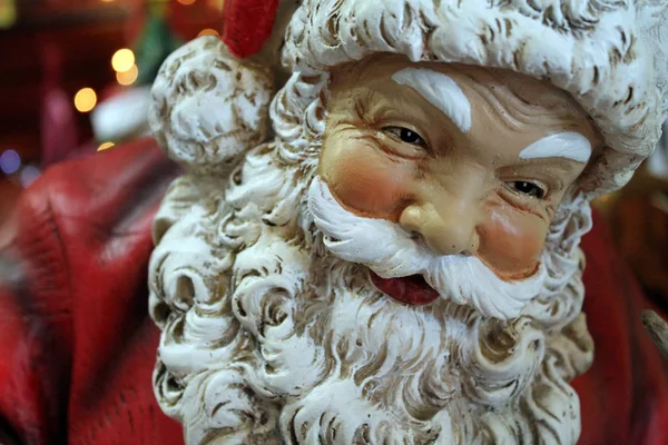 Closeup Santa vánoční ozdoba — Stock fotografie