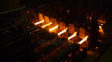 Sürekli döküm tesisi. Çelik işleri.