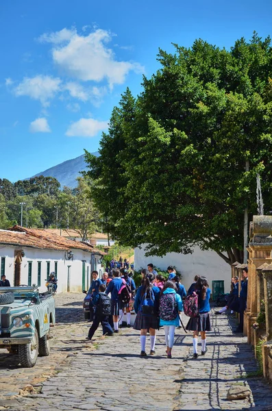 Villa de Leyva öğrenciler