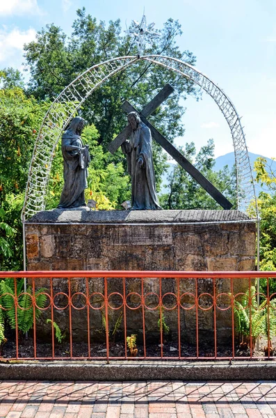 Socha Ježíše a Veronica — Stock fotografie