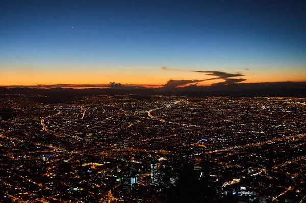 Bogota from the top of Monserrate — Stock Photo, Image