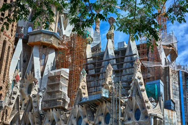 Architectural details of the Sagrada Familia — Stock Photo, Image