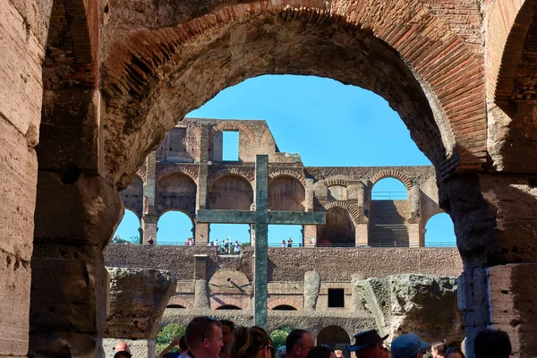 L'interno del Colosseo romano — Foto Stock