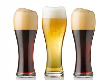 açık ve koyu bira gözlük