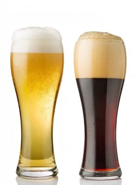 açık ve koyu bira gözlük