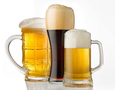 açık ve koyu bira gözlük