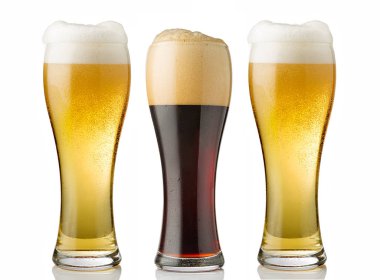 açık ve koyu bira gözlük