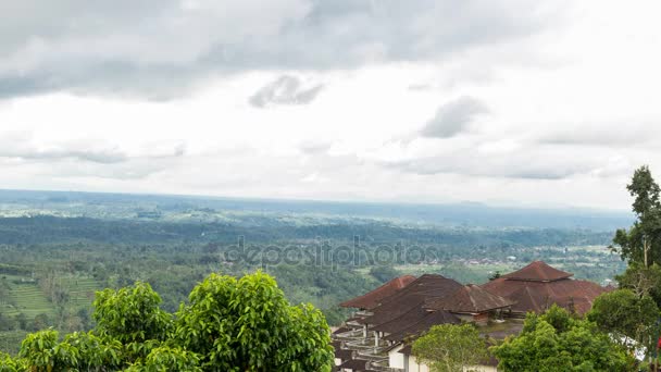 4 k upływ czasu niesamowity krajobraz, tropikalnej wyspie Bali, Indonezja. — Wideo stockowe