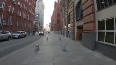 Moskova, Rusya - 1 Aralık 2019: Moskova 'daki tarihi merkez. Zaman aşımı.