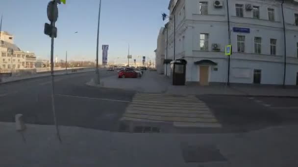MOSCÚ, RUSIA - 1 DE DICIEMBRE DE 2019: Hiperlapso del centro histórico de Moscú. Caducidad . — Vídeo de stock