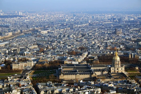 Widok z lotu ptaka w Paryżu — Zdjęcie stockowe