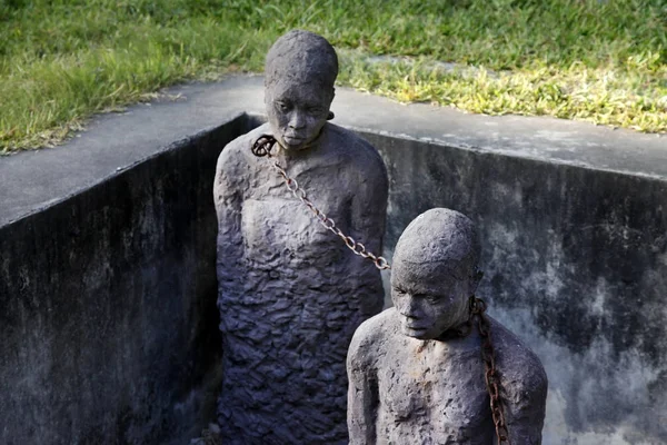 Afrikaanse slaaf handel standbeeld — Stockfoto