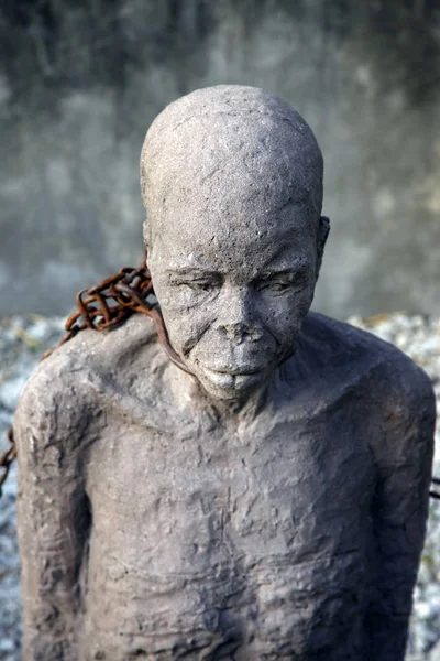 Statue de la traite des esclaves africains — Photo