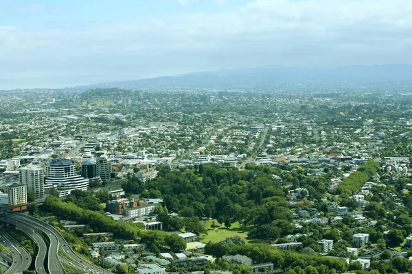 新西兰奥克兰郊区的顶视图 — 图库照片