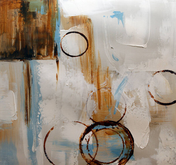 Abstract background drawn by oil paints