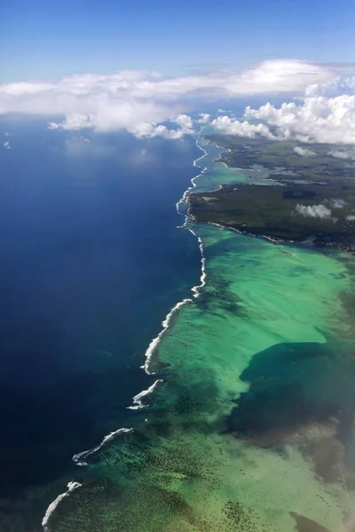 Mauritius sky view showing — Stock Photo, Image