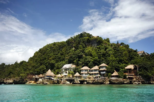 Paisagem de praia em Boracay, Filipinas — Fotografia de Stock