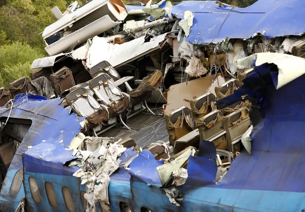 Escena de accidente de avión de la película — Foto de Stock