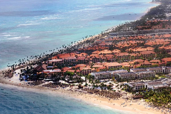 Hotels on the Atlantic coast. Dominican Republic — Stock Photo, Image