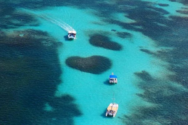 Aerial view of the Heart reef — Stock Photo, Image