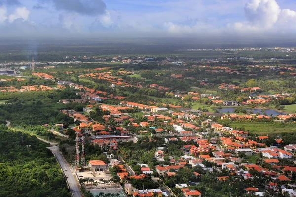 多米尼加共和国鸟瞰图 — 图库照片