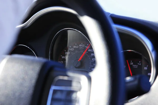 Modern car speedometer — Stock Photo, Image