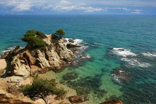 Typowy krajobraz costa brava — Zdjęcie stockowe