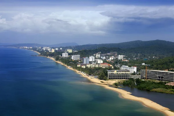 Vista aérea de la costa turística de Vietnam, Phu Quoc — Foto de Stock