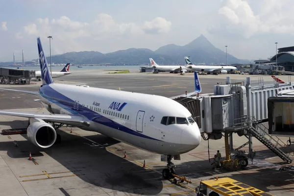 Hong Kong Hong Kong Sar July 2012 Japanese Airline Passenger Stock Photo